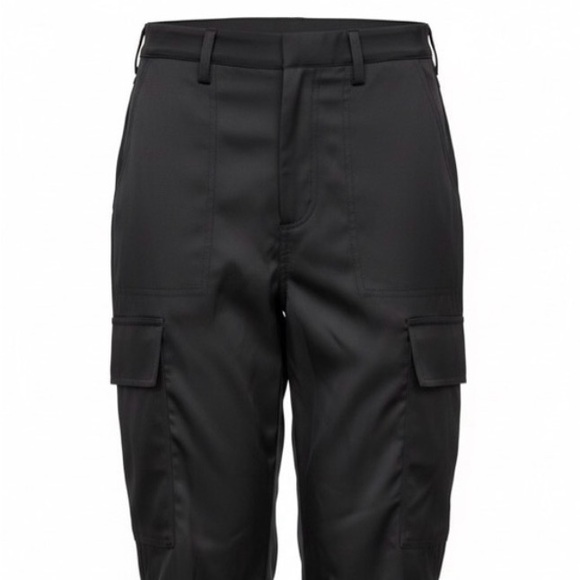 Skies Are Blue Pants - Skies Are Blue Black Cargo Jogger Pants